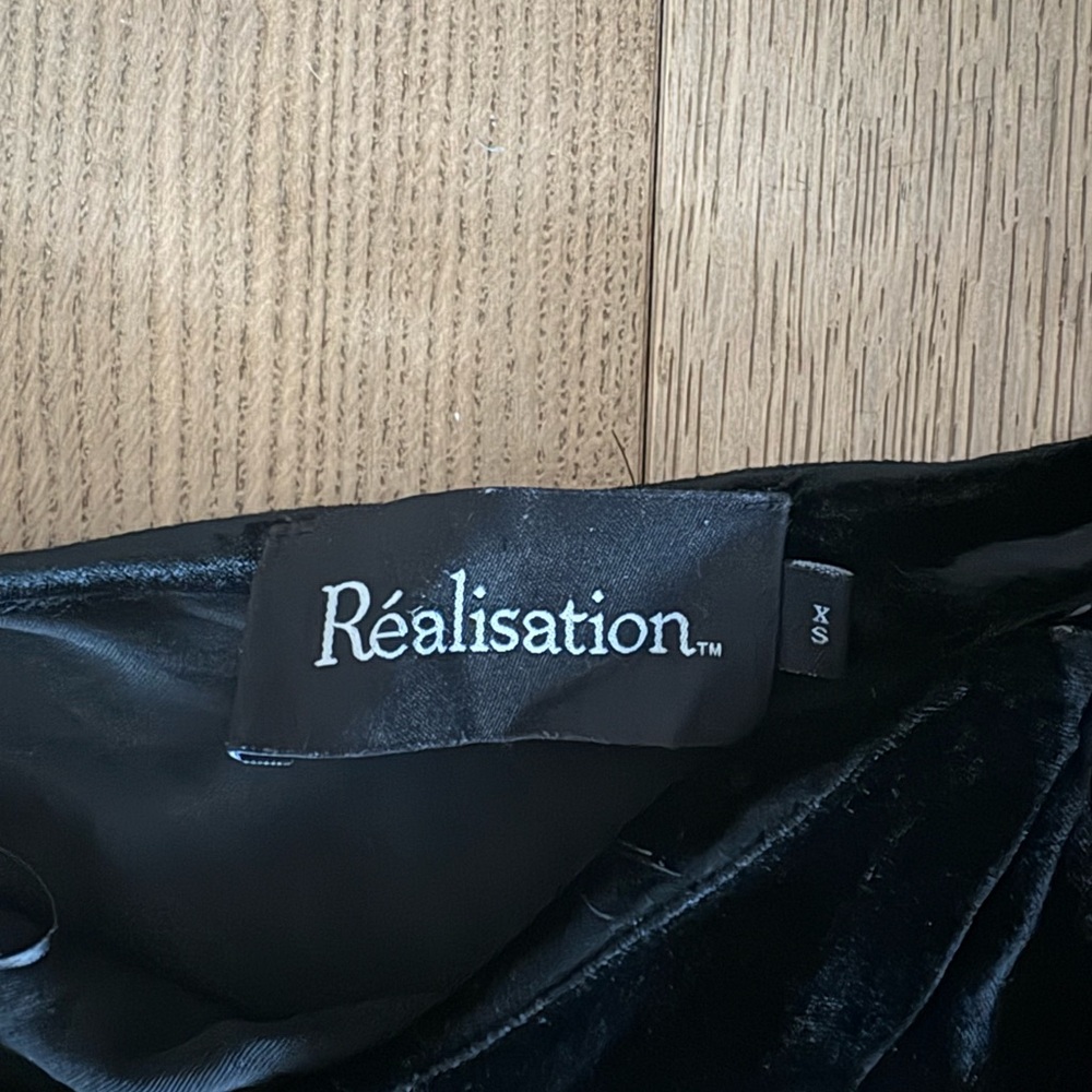 Réalisation Black Velvet Joni Maxi Skirt- XS